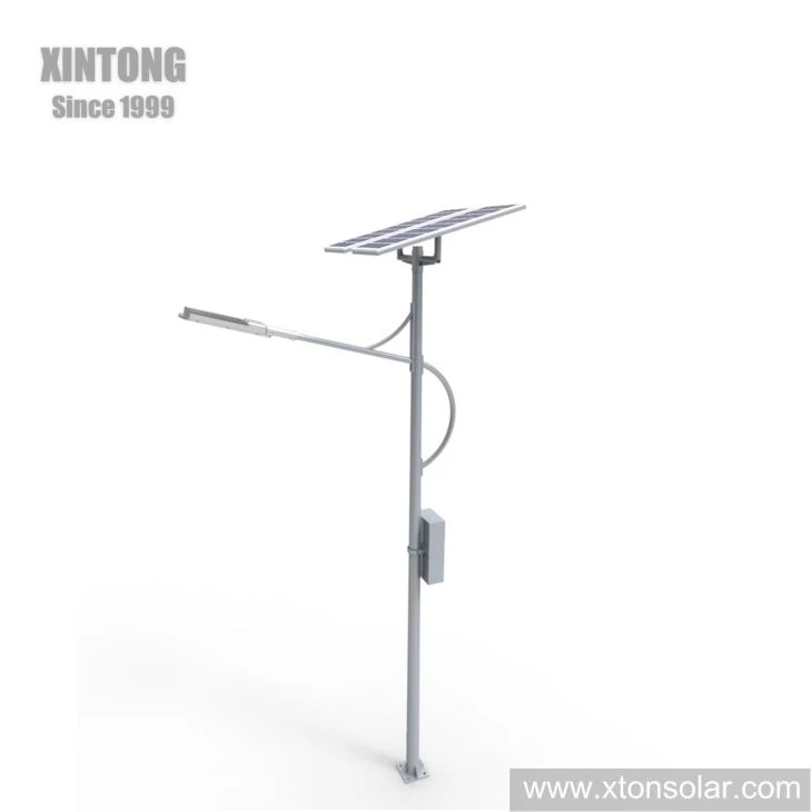 IP65 60W Pure White LED Solar Street Lamp For Road