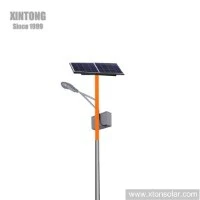Solar Power Energy LED Gatulampa Med Solpanel
